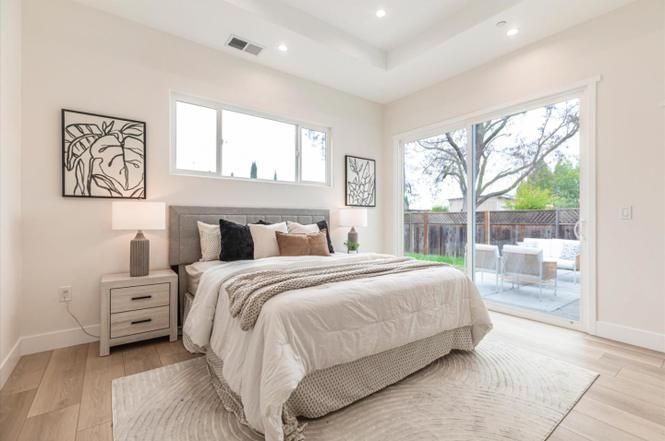 Primary bedroom with yard access