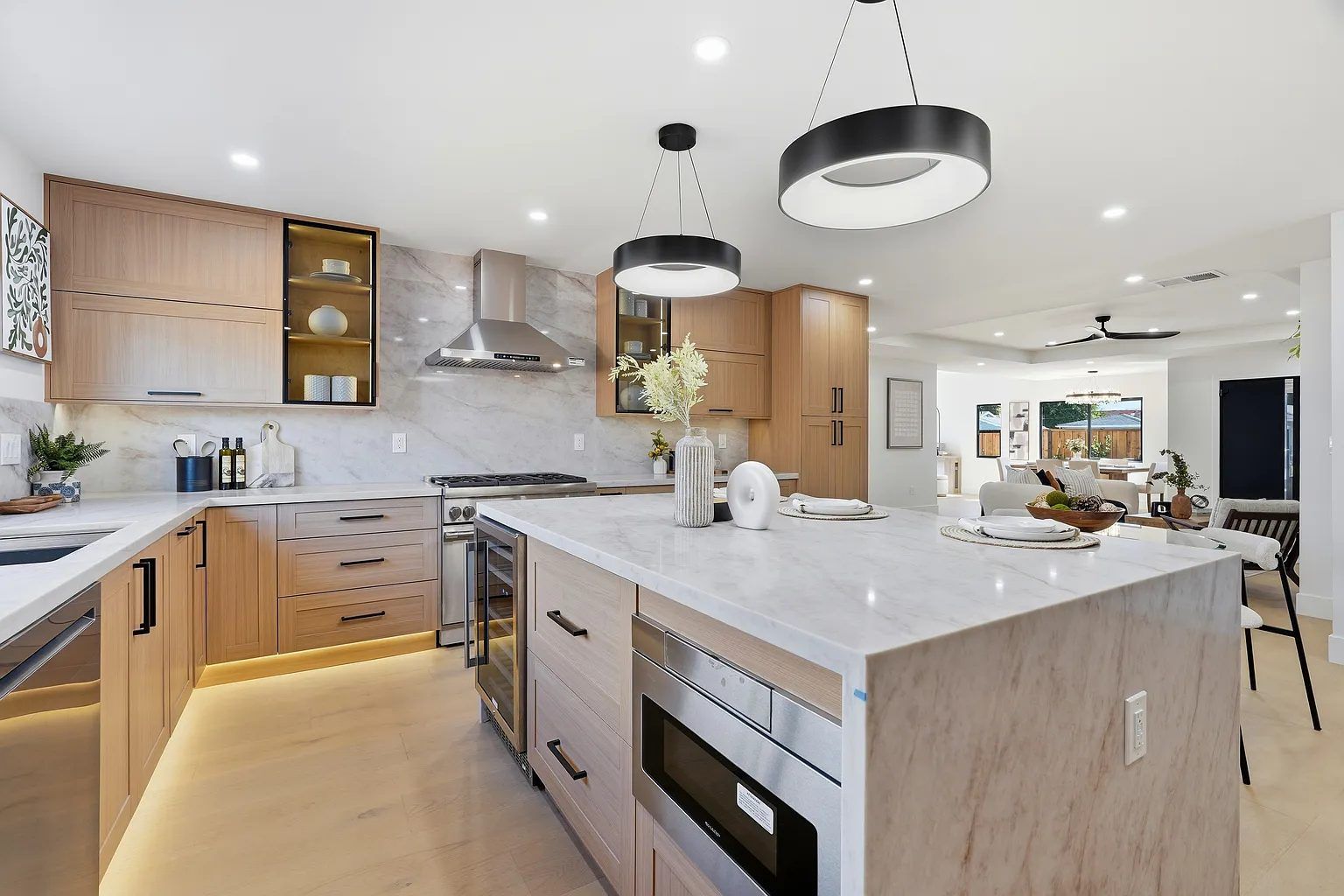Kitchen and dining area